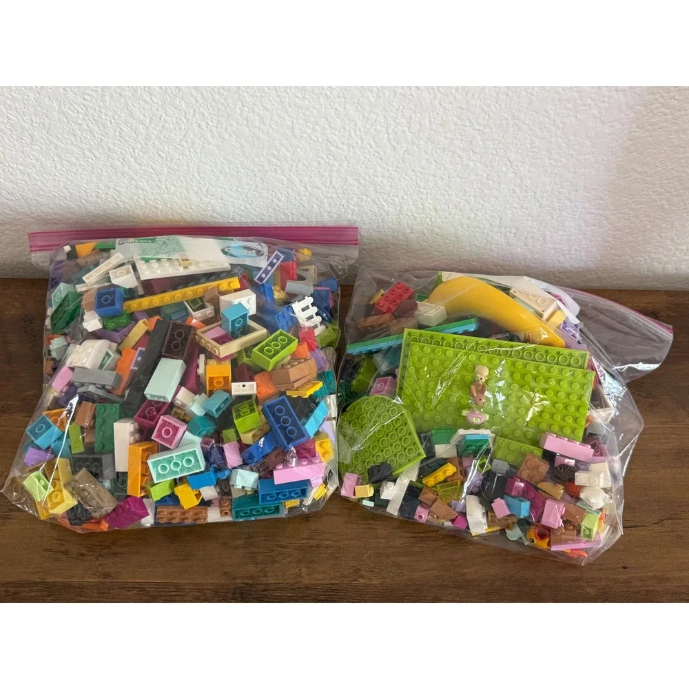 LEGO Bulk Lot Mixed Bricks Plates Specialty Pieces 2 Gallon Bags Assorted Colors